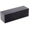 Plymor Black Polished Acrylic Rectangular Display Block, 1" H x 1" W x 3" D